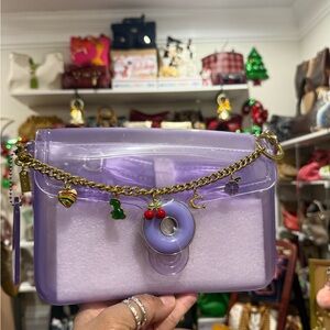 Charming Purple Chain Bag fashion charm is no included